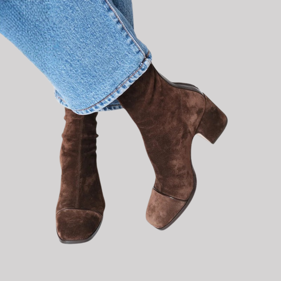 Elegant Collection | Heeled Ankle Boots with Block Heel Design | Versatile Style for All-Day Comfort