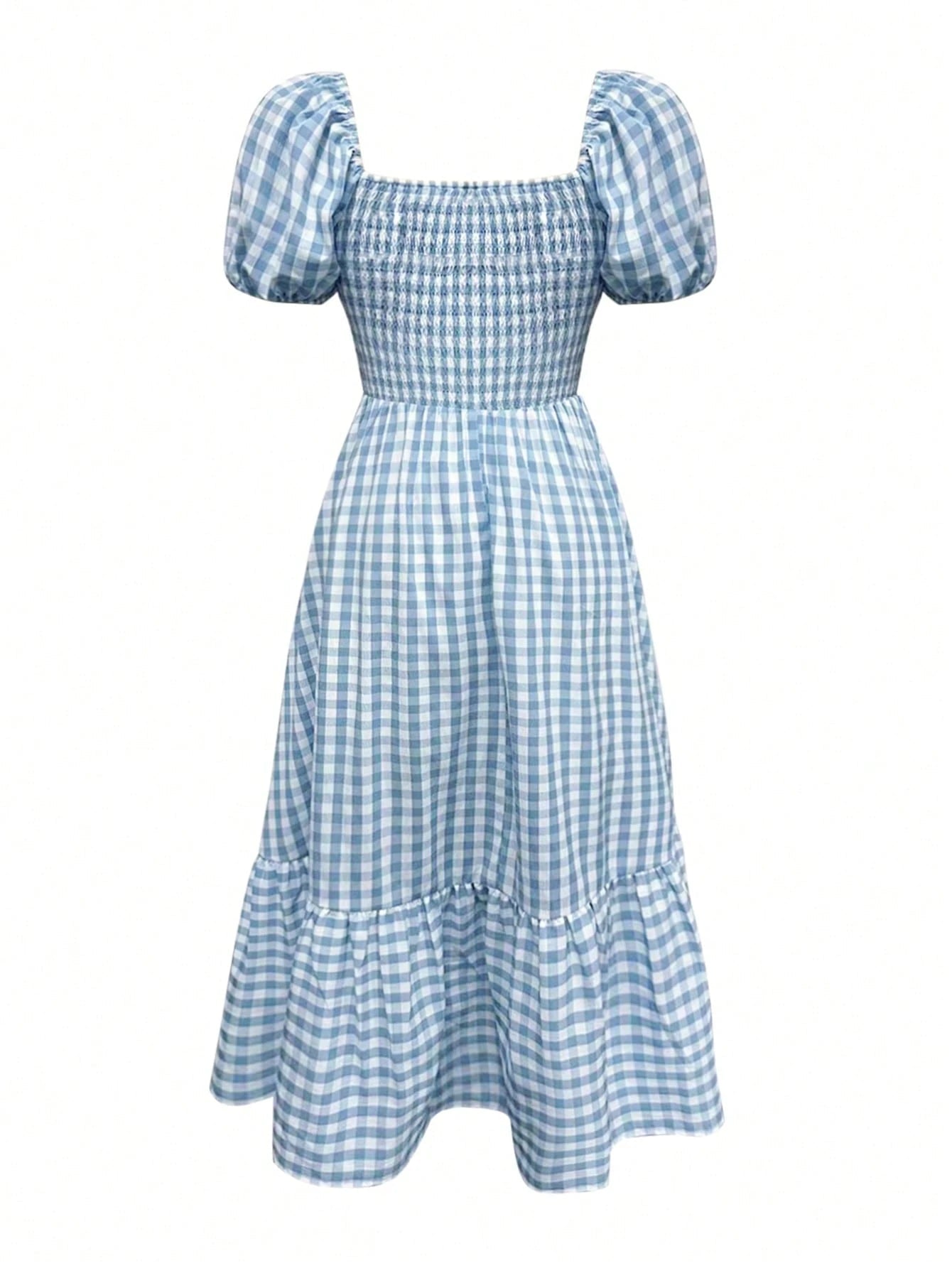 Elegant Bohemian Dress | Women's Dress with Waist-Cinching Design | Chic Puff Sleeves for Effortless Spring Style