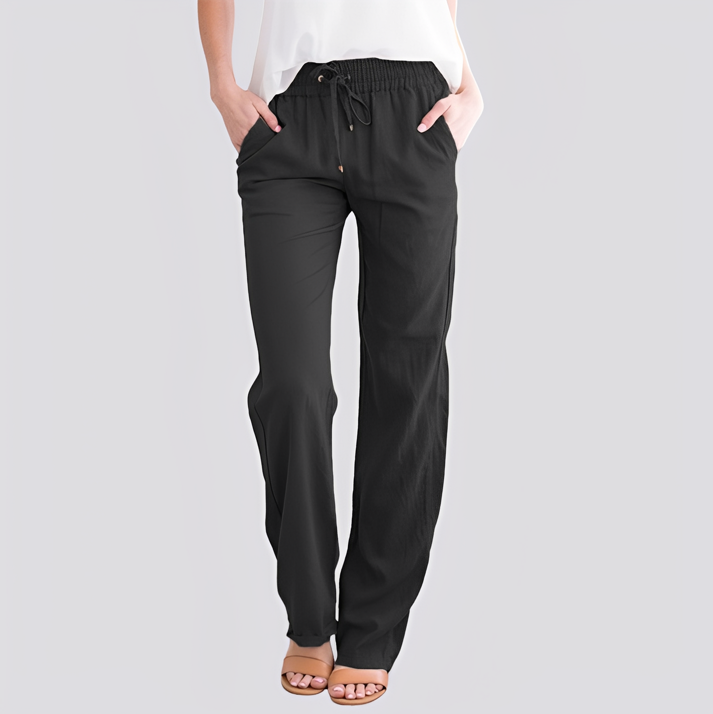 Isabel | Lightweight Trousers with Elastic Waistband | Versatile Comfort for Everyday Style