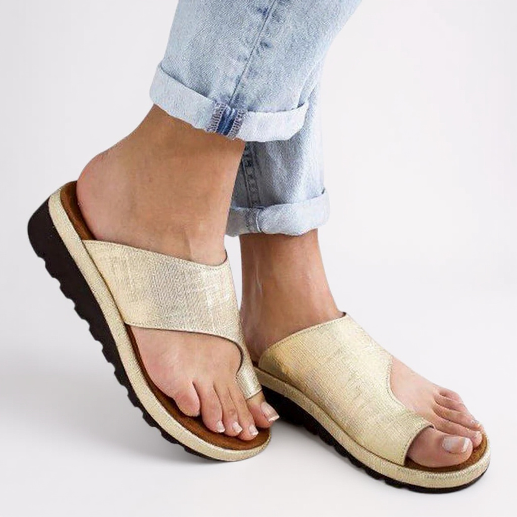 Summer Comfort | Women's Sandals with Orthopedic Toe Split Design | Breathable Style for Warm Days