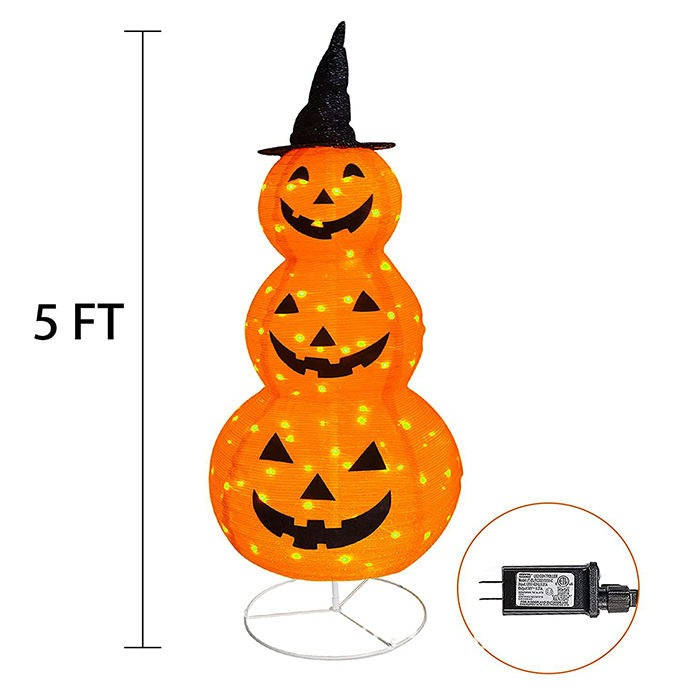 LED Halloween Pumpkin Decoration — 100 Lights & 8 Effects 9
