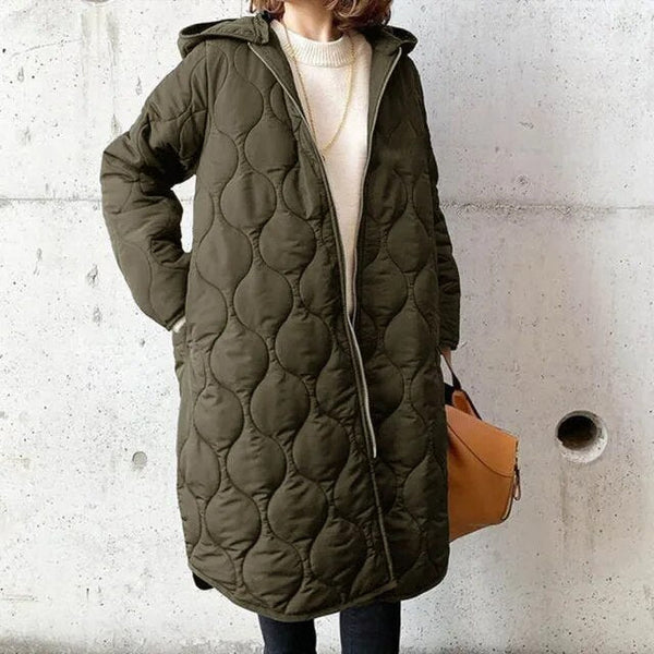 Women's Hooded Quilted Winter Coat with Tailored Fit 4