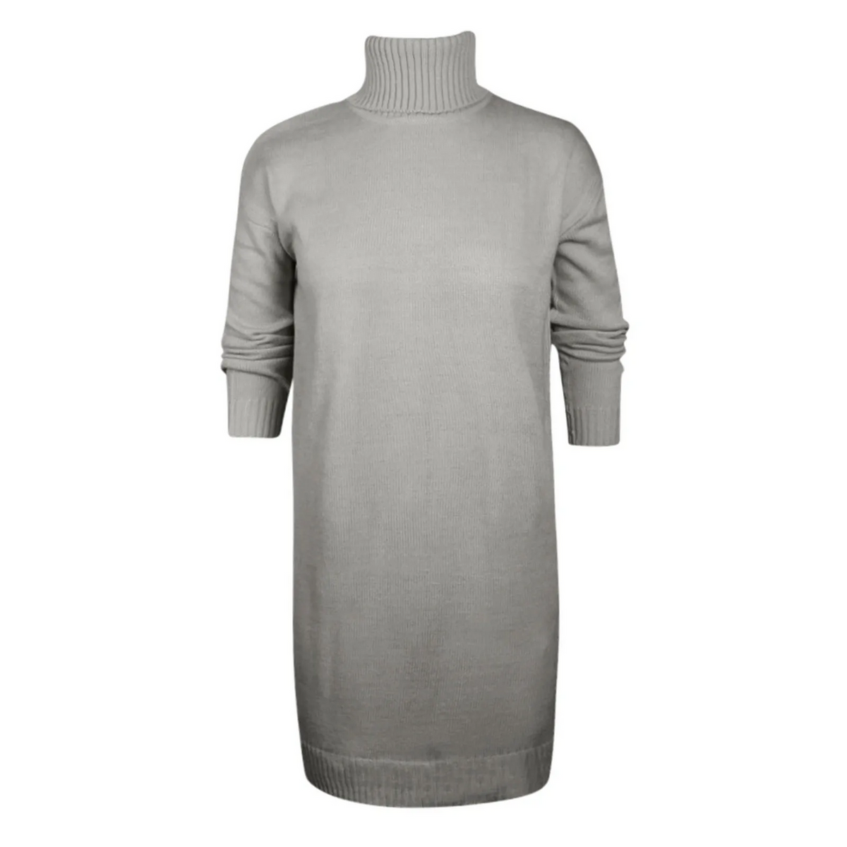 Knit Sweater Dress Women's Oversized Turtleneck Long Sleeve 8