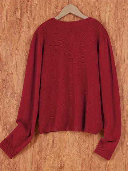 Women's Relaxed Oversized Knit Cardigan — Open Front Sweater 6