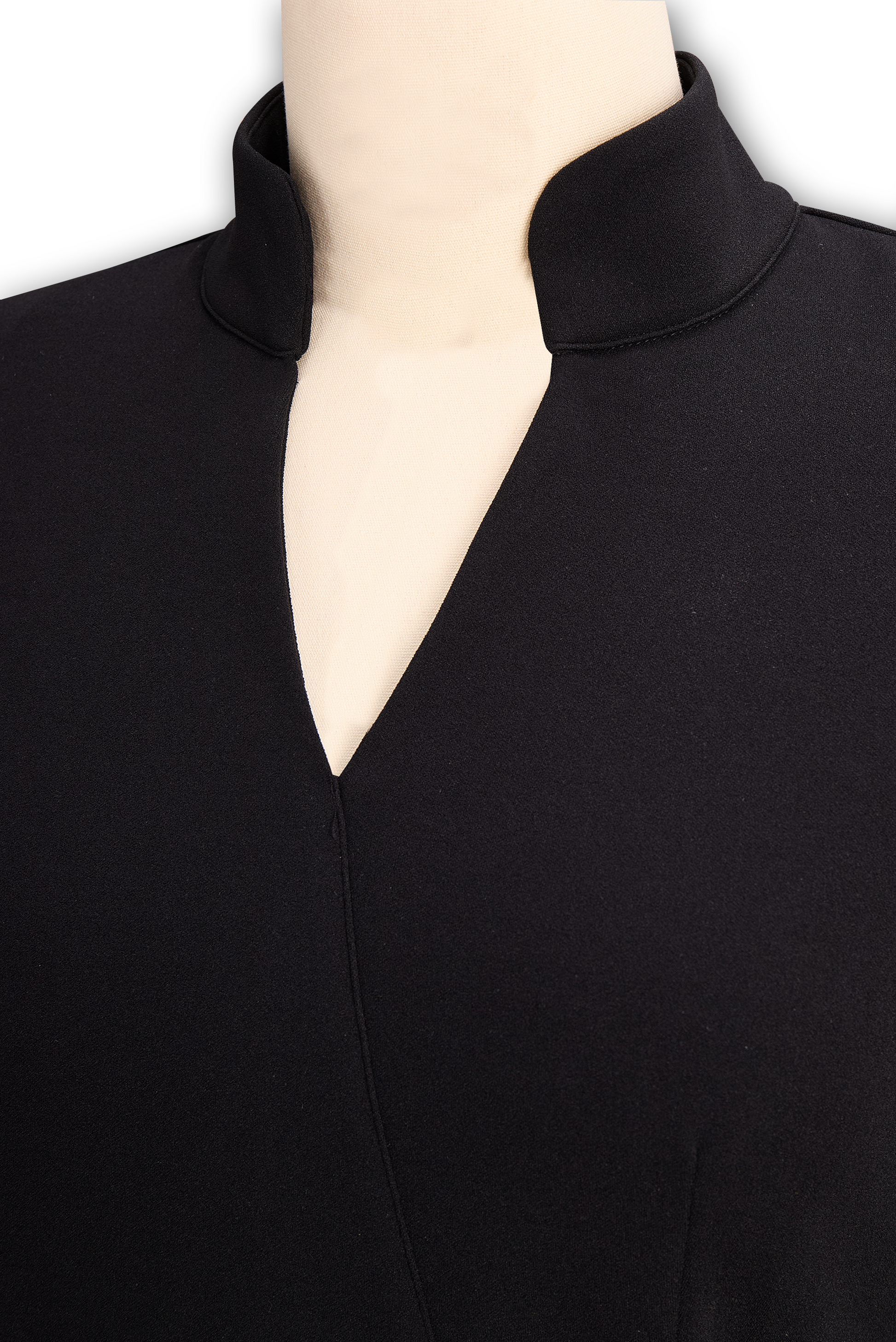 Claribel Refined Midi Dress — Mock Wrap Pencil Silhouette 18
