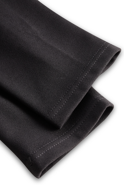 Claribel Refined Midi Dress — Mock Wrap Pencil Silhouette 14