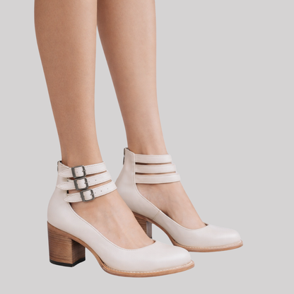 Elegant Strappy Women's Heels with Block Heel Design for Everyday Style