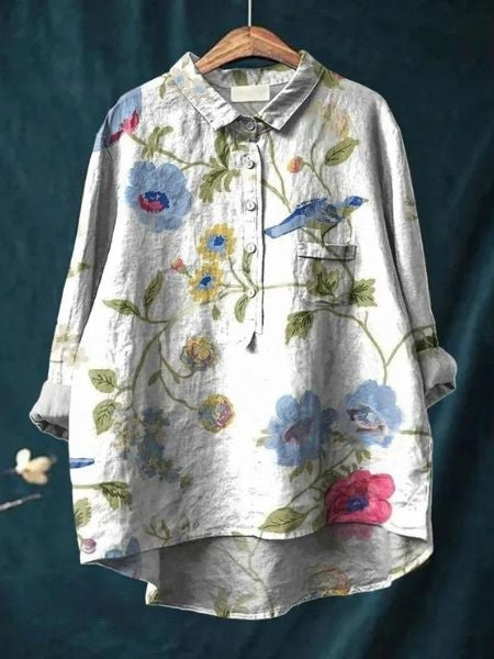 Monette Floral Blouse — Lightweight Feminine Everyday Top 17
