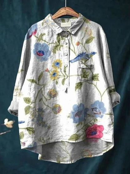 Monette Floral Blouse — Lightweight Feminine Everyday Top 17