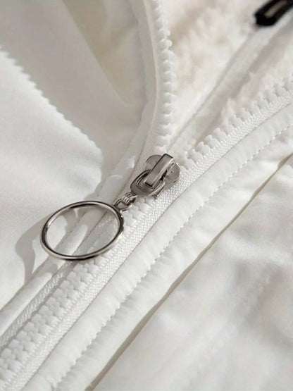 Women's Fleece-Lined Zip-Up Winter Jacket — Hooded Quilted Coat 9