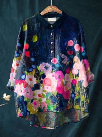 Monette Floral Blouse — Lightweight Feminine Everyday Top 6