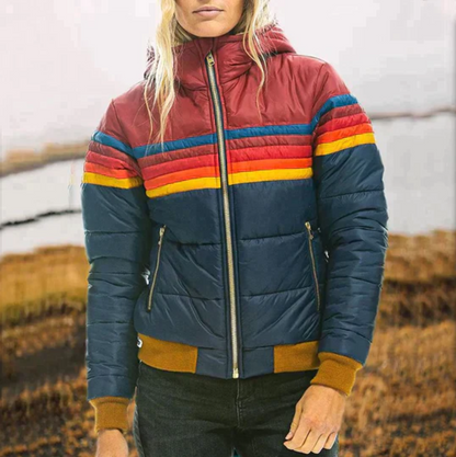 Women's Quilted Puffer Jacket — Windproof Winter Coat 1