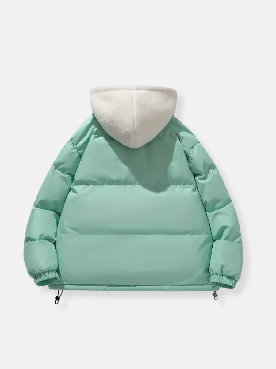 Women's Fleece-Lined Zip-Up Winter Jacket — Hooded Quilted Coat 15