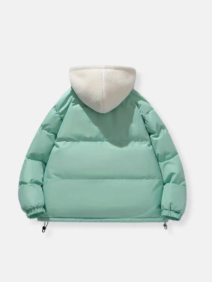 Women's Fleece-Lined Zip-Up Winter Jacket — Hooded Quilted Coat 15