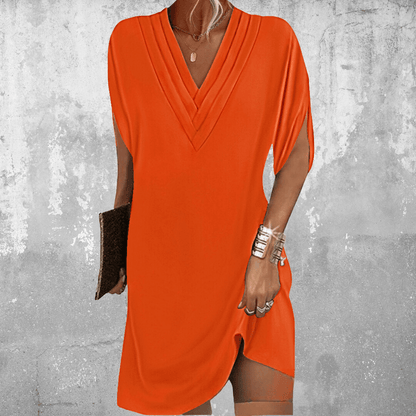 Brooke™ Elegant Tummy-Covering V-Neck Dress for Women 5