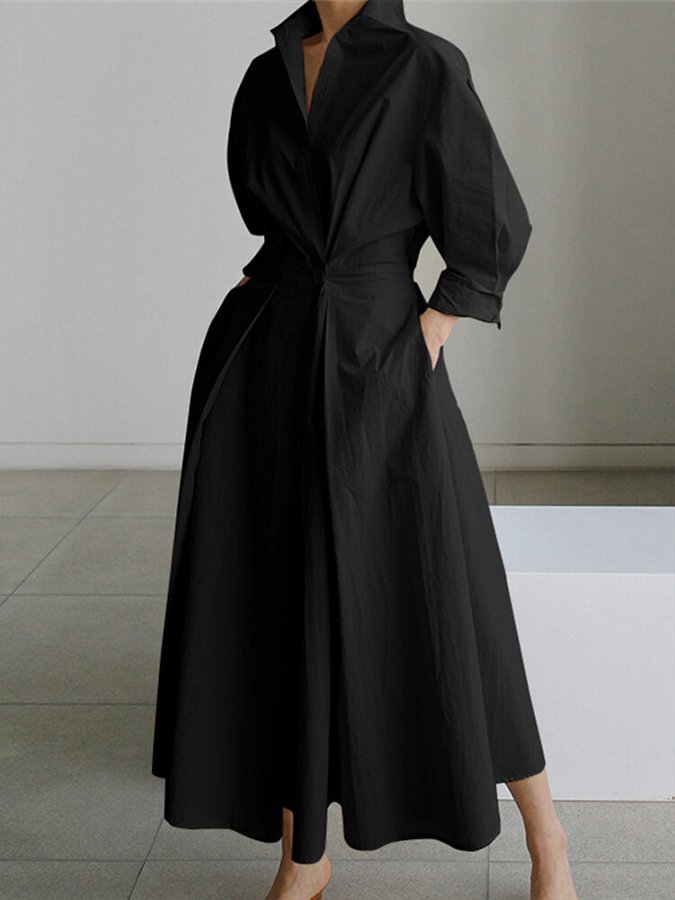 Eden Elegant Long Dress — Flowing Silhouette for Women 4