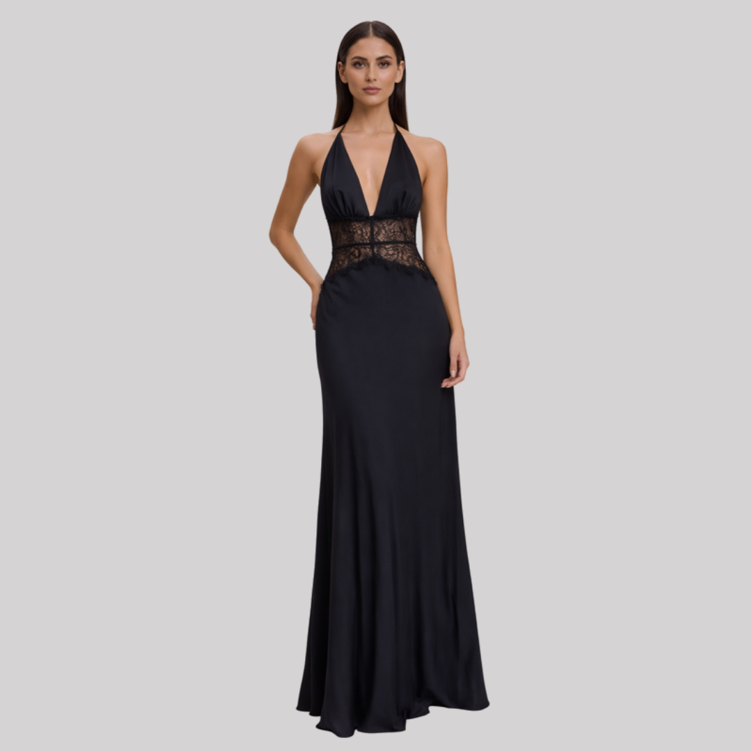 Imogen | Elegant Maxi Dress for Women with Backless Lace Design | Timeless Style for Any Occasion