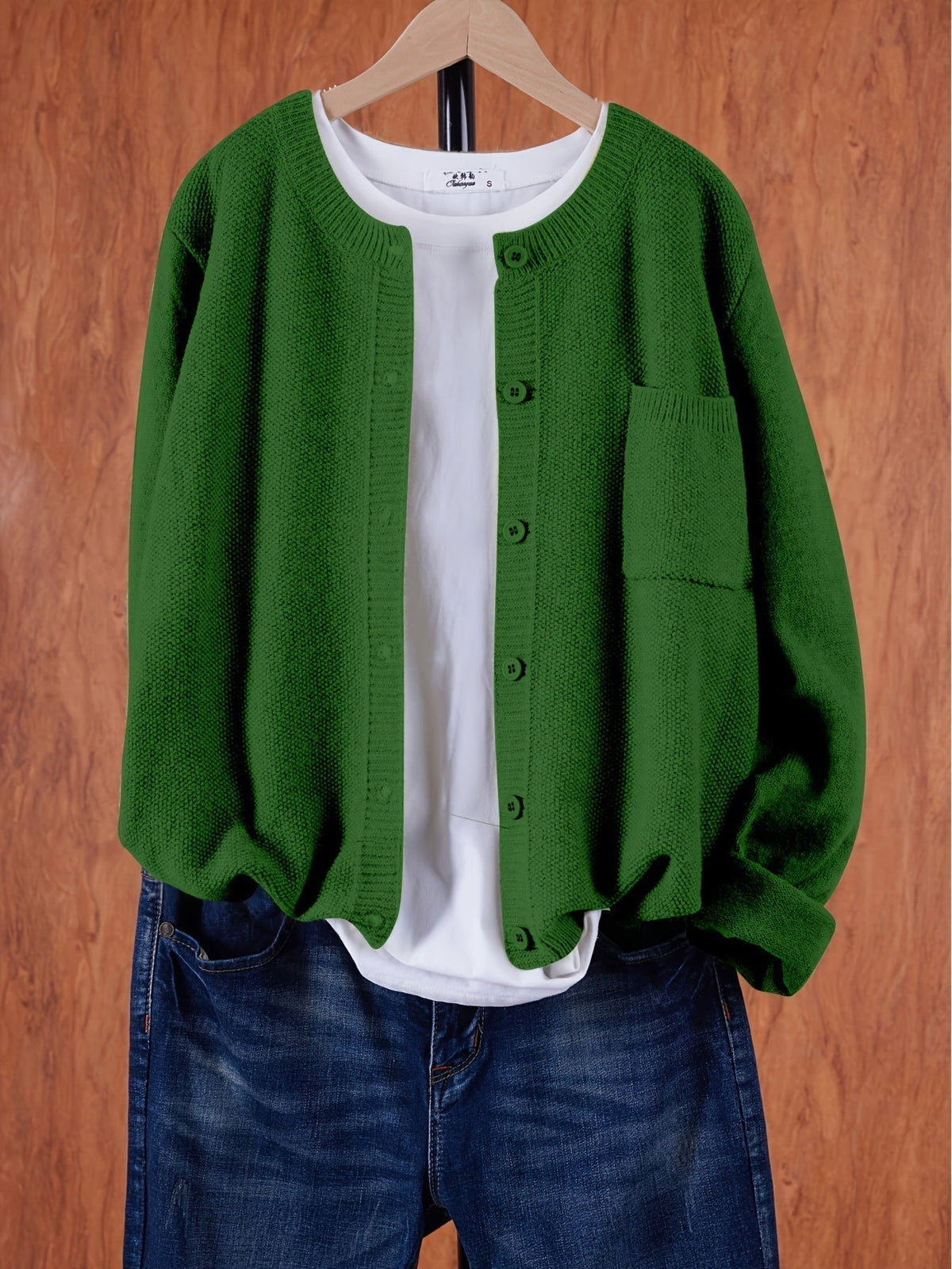 Women's Relaxed Oversized Knit Cardigan — Open Front Sweater 13