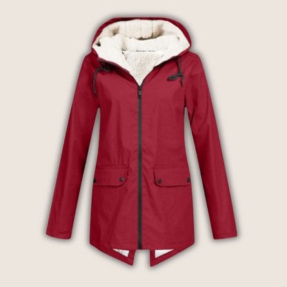 Women's Windproof Waterproof Rain Jacket — Adjustable Hood 1