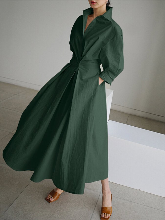 Eden Elegant Long Dress — Flowing Silhouette for Women 8