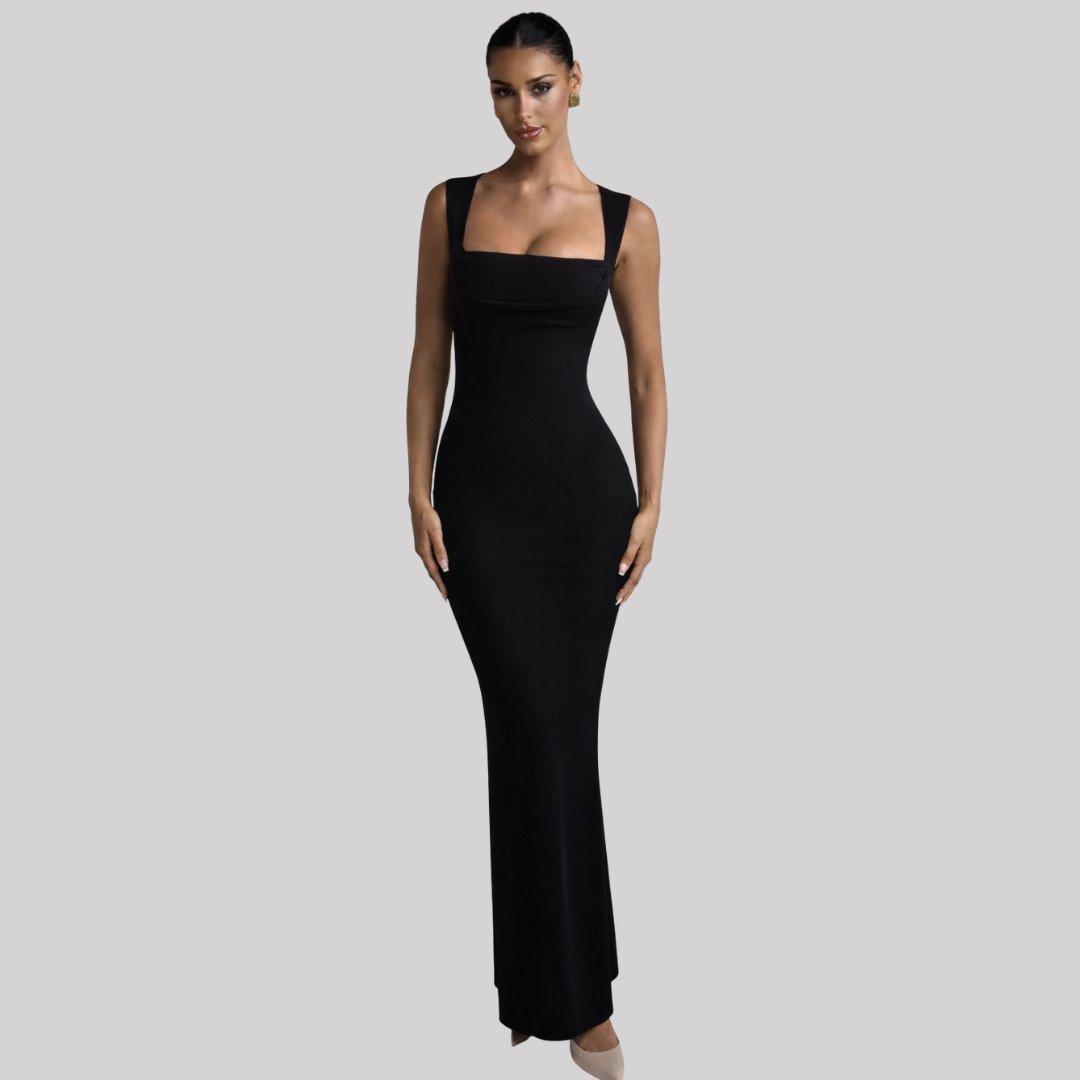 Elegant Maxi Dresses for Women | Black Bodycon Style with Comfortable Fit | Perfect for Formal Events
