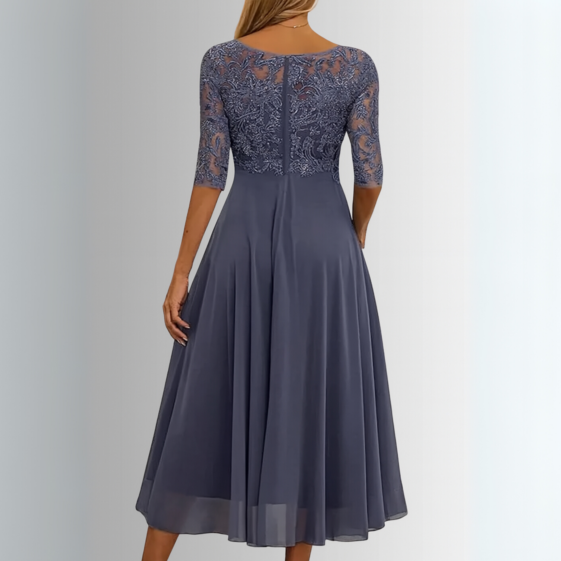Elegant Lace Dress for Women – Flattering Layered Skirt 6