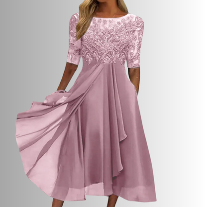 Elegant Lace Dress for Women – Flattering Layered Skirt 2