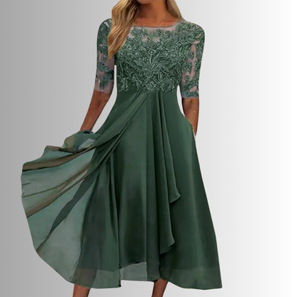 Elegant Lace Dress for Women – Flattering Layered Skirt 4
