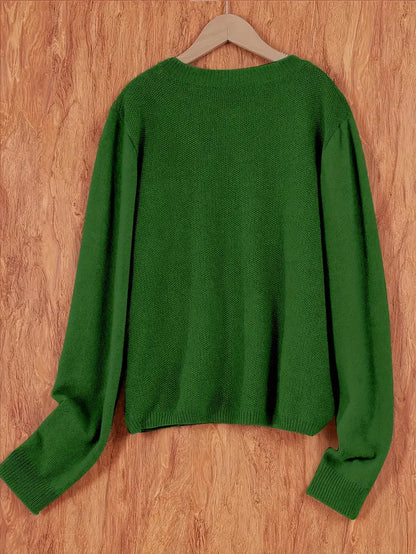 Women's Relaxed Oversized Knit Cardigan — Open Front Sweater 5