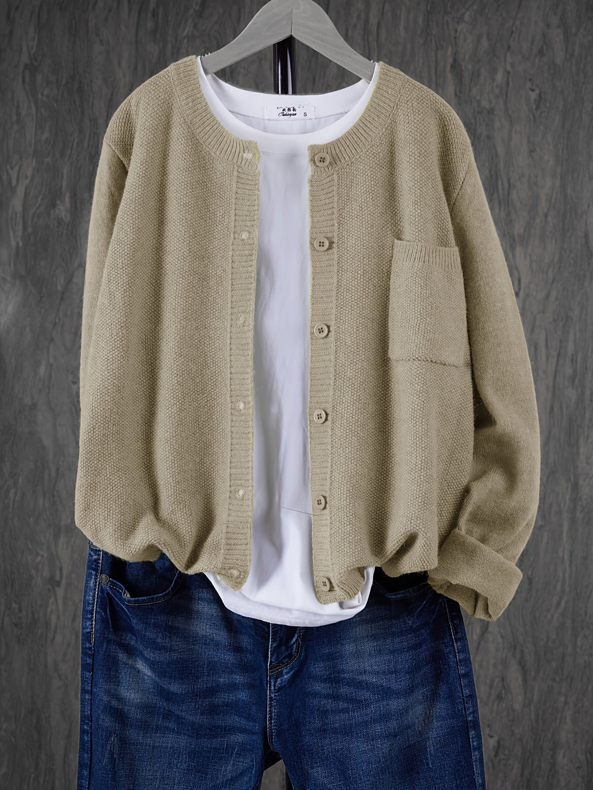 Women's Relaxed Oversized Knit Cardigan — Open Front Sweater 16