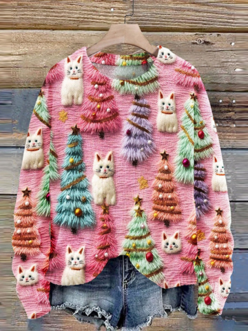 Women's Festive Holiday Knit Sweater — Snowflake Pullover 4