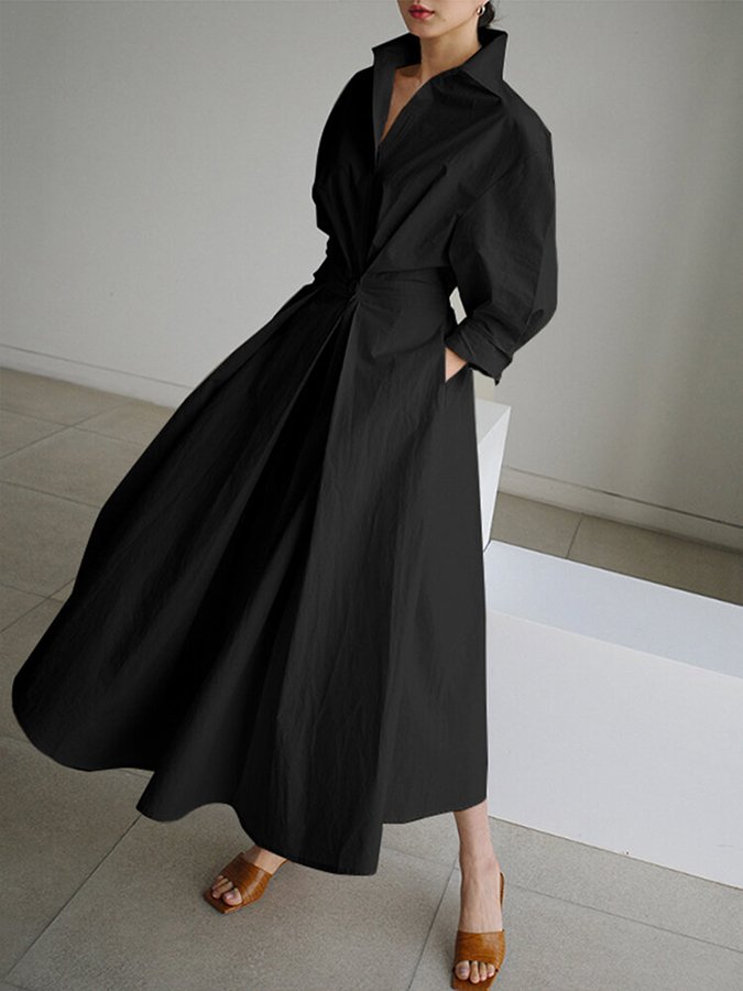 Eden Elegant Long Dress — Flowing Silhouette for Women 5