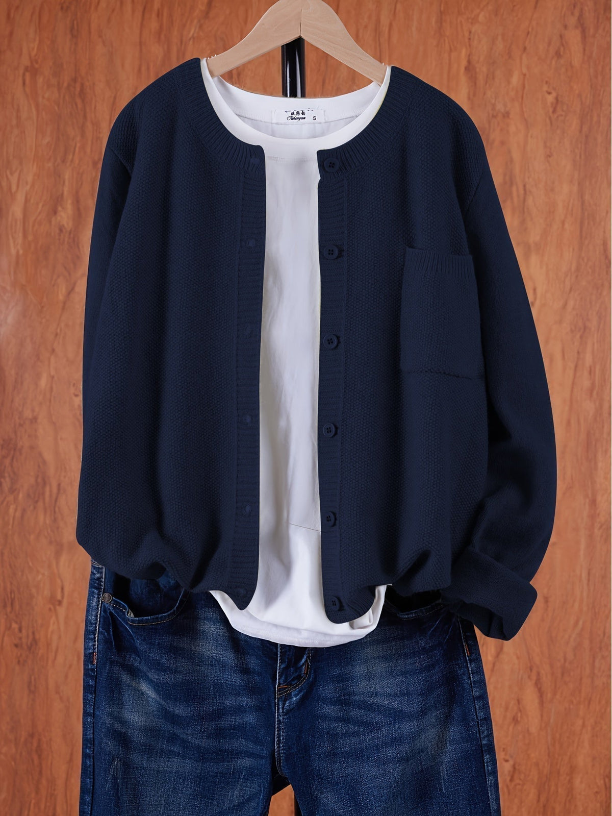 Women's Relaxed Oversized Knit Cardigan — Open Front Sweater 17