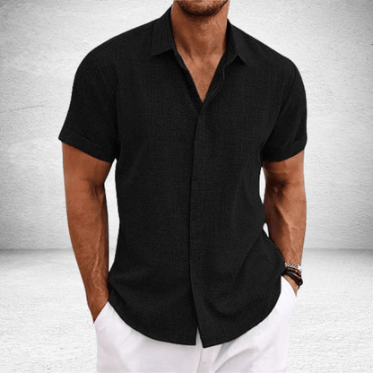 Aiden | Men's Shirt with Premium Cotton-Linen Blend | Lightweight Comfort for Everyday Style