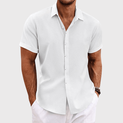 Aiden | Men's Shirt with Premium Cotton-Linen Blend | Lightweight Comfort for Everyday Style