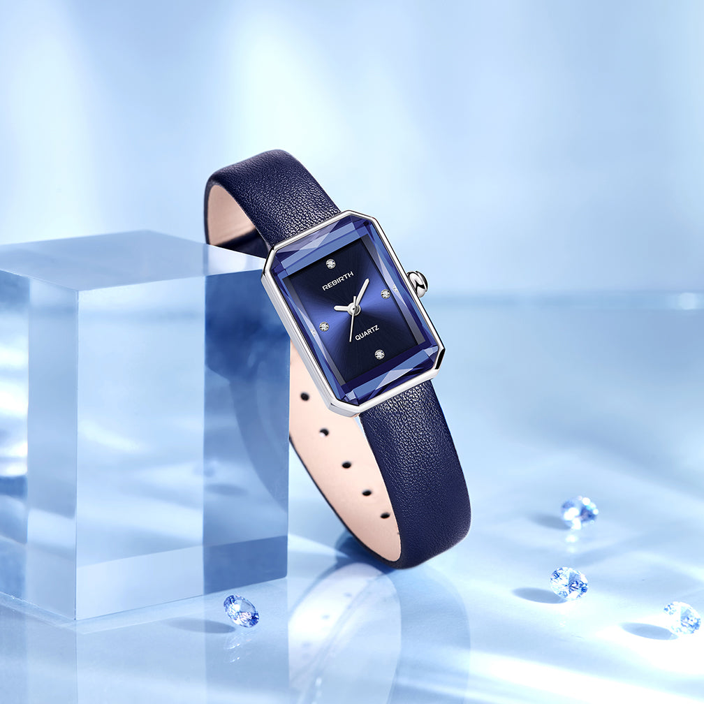 Aurora | Classic Rectangular Wristwatch with Scratch-Resistant Crystal | Elegant Design for Timeless Style