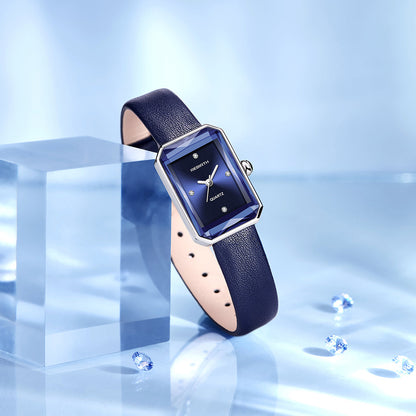Aurora | Classic Rectangular Wristwatch with Scratch-Resistant Crystal | Elegant Design for Timeless Style