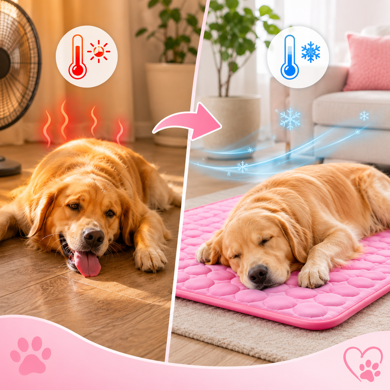 ChillPaws Cooling Pet Mat — Extra Large Bed for Dogs & Cats 3
