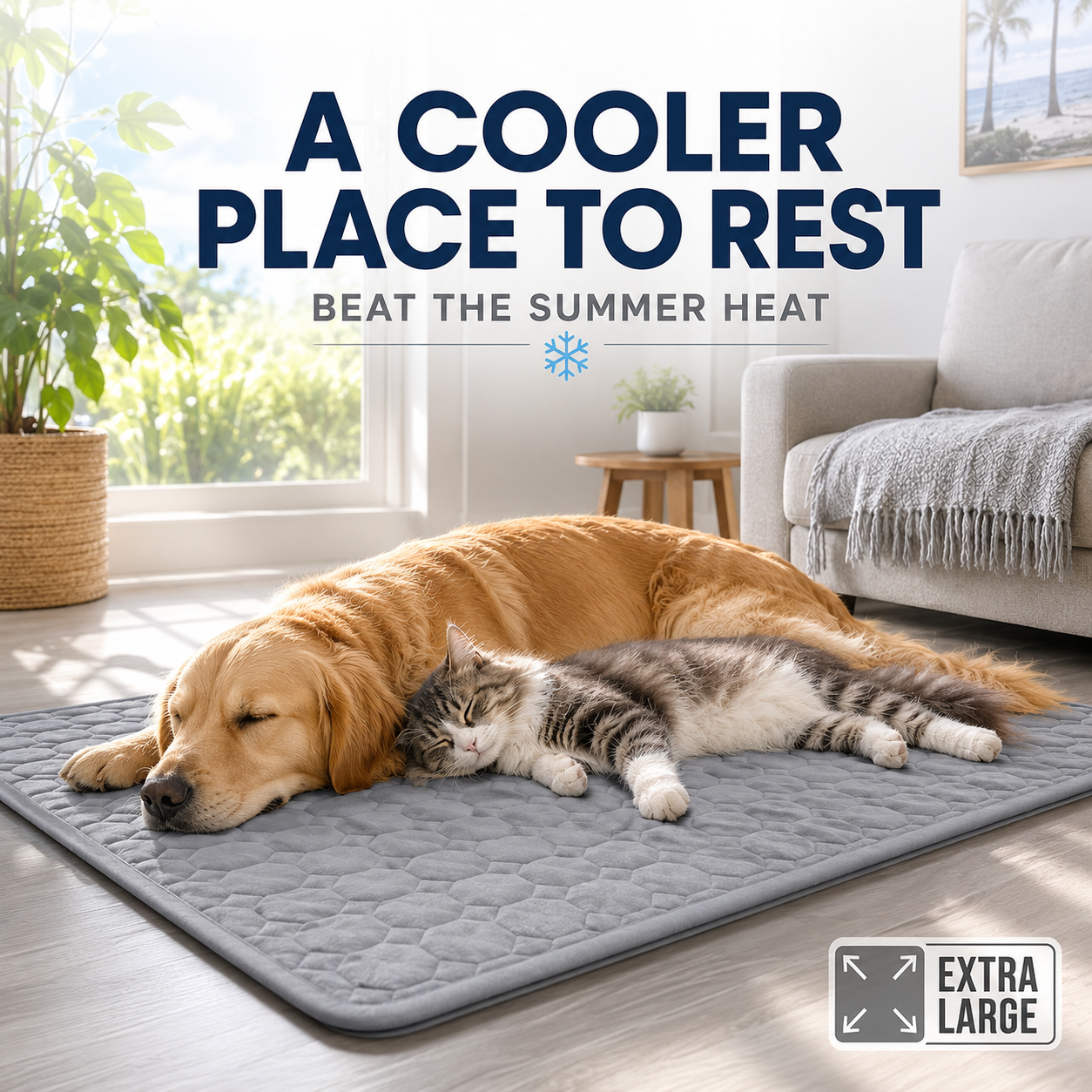 ChillPaws Cooling Pet Mat — Extra Large Bed for Dogs & Cats 5
