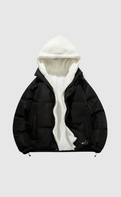 Women's Fleece-Lined Zip-Up Winter Jacket — Hooded Quilted Coat 18