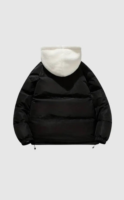 Women's Fleece-Lined Zip-Up Winter Jacket — Hooded Quilted Coat 1