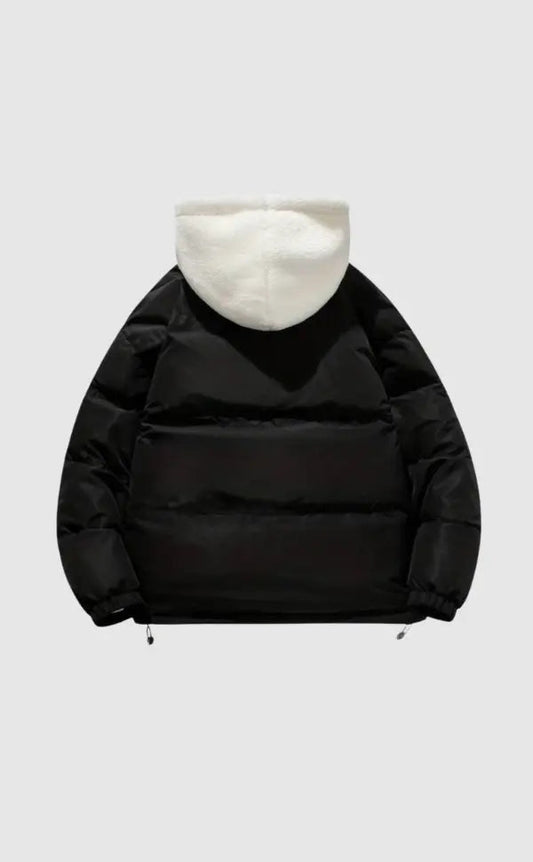 Women's Fleece-Lined Zip-Up Winter Jacket — Hooded Quilted Coat 1