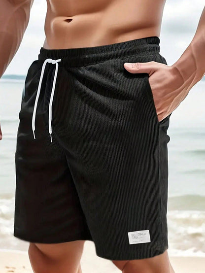 Casual Summer Men's Shorts with Adjustable Drawstring Waist | Lightweight & Comfortable Everyday Wear