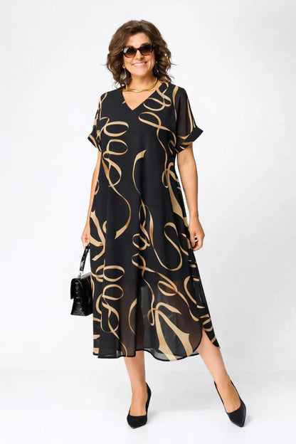 Celina Collection | Women's Midi Summer Dress with Soft Fabric | Effortless Elegance for All-Day Comfort