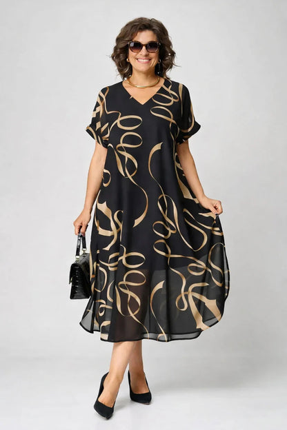 Celina Collection | Women's Midi Summer Dress with Soft Fabric | Effortless Elegance for All-Day Comfort
