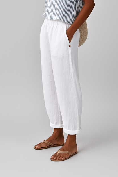 Wanda™ Straight-Leg Pants with Side Pockets & Elastic Waist 6