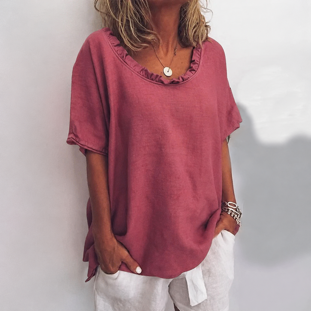 Kathleen™ Loose Blouse — Lightweight Breathable Everyday Top 4
