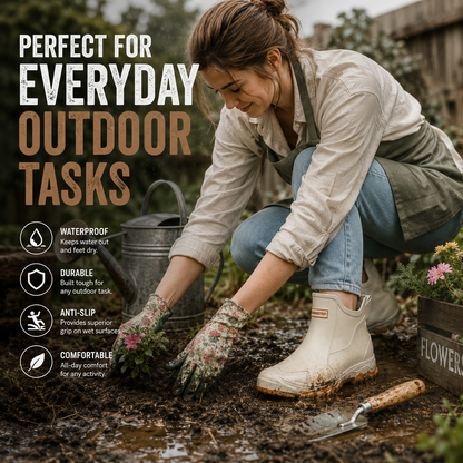 Slip-Resistant PVC Ankle Rain Boots — Unisex Outdoor 4