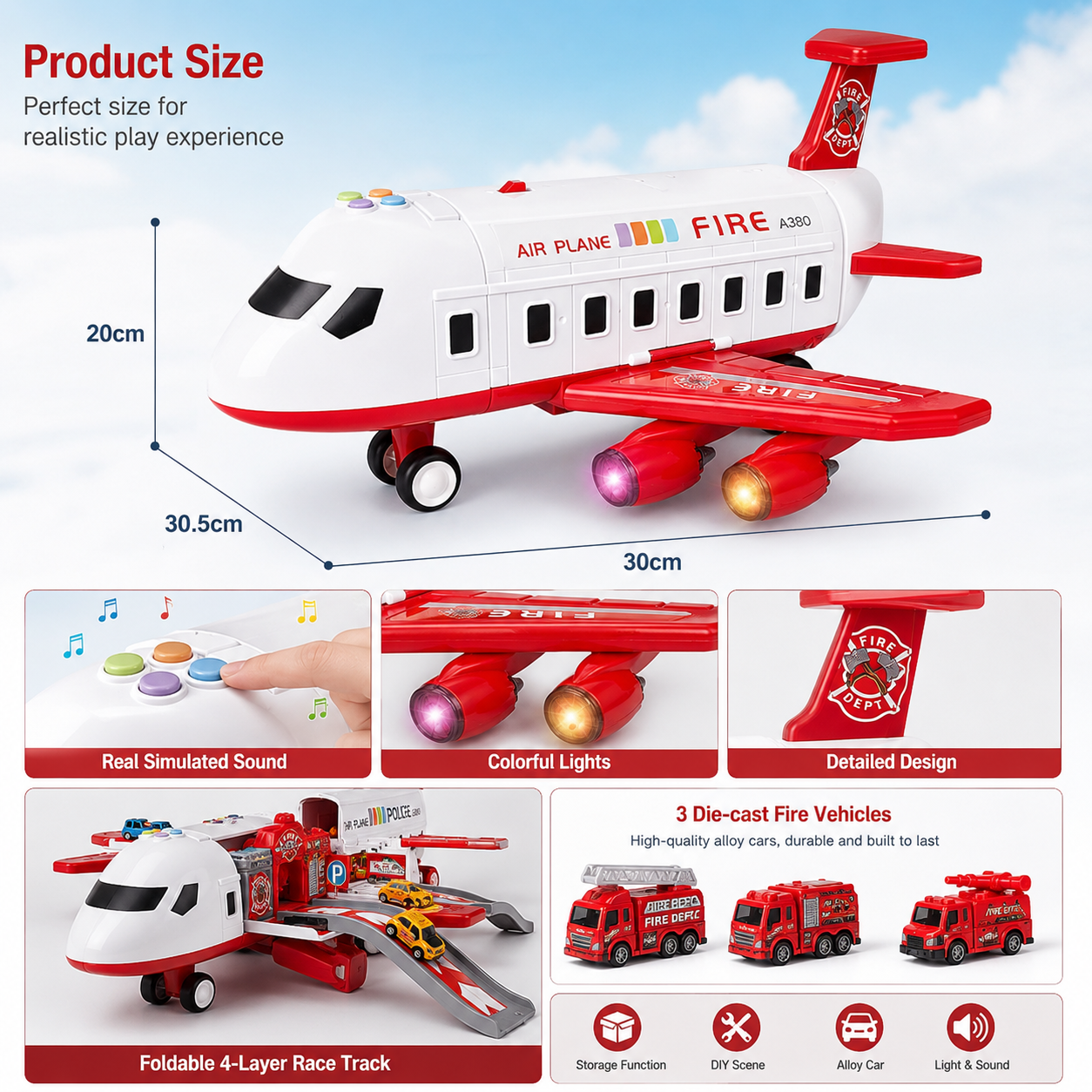 SkyMission Adventure Airplane Playset — Creative Role Play 4