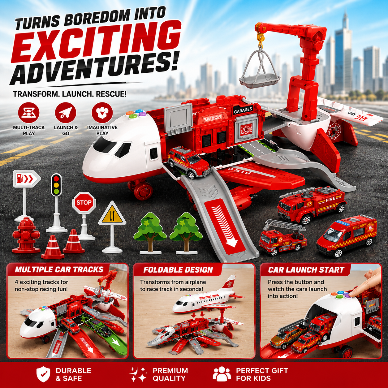 SkyMission Adventure Airplane Playset — Creative Role Play 2